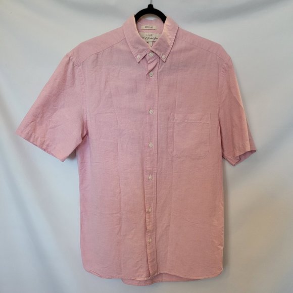 NWOT H&M Men's Short Sleeve Button Down Shirt - Picture 2 of 10